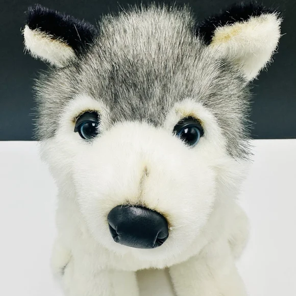 VTG Kellytoy Siberian Husky Blue Eyes Plush 10" Realistic Stuffed Puppy Dog - Picture 2 of 9